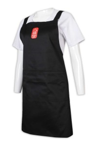 AP155 customized apron logo black apron catering uniform apron manufacturer  farmhouse apron